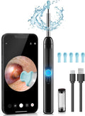 Ear Wax Removal, 1080P HD Scope and 6 LED Lights, Ear Cleaner with Camera, Ear Cleaning Kit - Earwax Remover Tool with 5 Spoon (Onyx)