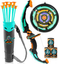 Kids Bow and Arrow Set, LED Light up Archery Toy Set with 9 Suction Cup Arrows, Target & Arrow Case, Indoor and Outdoor Hunting Play Gift Toys for Kids, Boys & Girls Ages 6-12